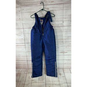 Youth Kids Junior Ski Bib Snow pants New Legends Size Large 14 Blue  24" inseam